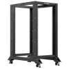 Lanberg Open Rack 22U Μαύρο (22HE, 19-ιντσών rack), Server rack, Μαύρο