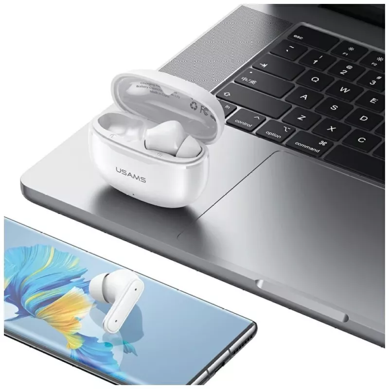 Ακουστικά Bluetooth 6.0 E05 TWS λευκά