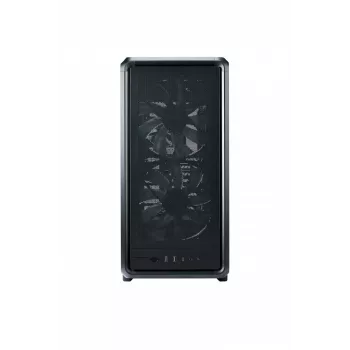 PC Midi Tower Cooler Master MasterFrame 500 Mesh — μαύρο με διαφανές πλαϊνό, υποστηρίζει ATX/EATX, 2x200 mm μπροστά, 1x120 mm πίσω
