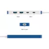 USB-C Hub HYPER HyperDrive Flex HD5200BUGL — 4 θύρες, μπλε