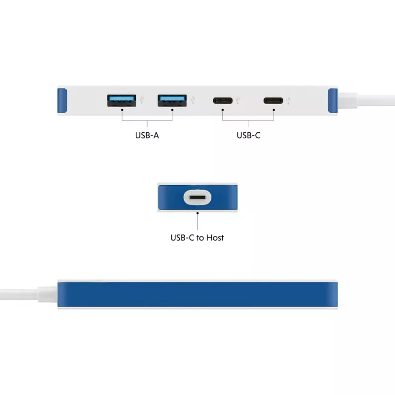 USB-C Hub HYPER HyperDrive Flex HD5200BUGL — 4 θύρες, μπλε