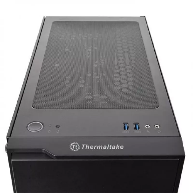 Thermaltake H100 TG MIDI Tower μαύρο