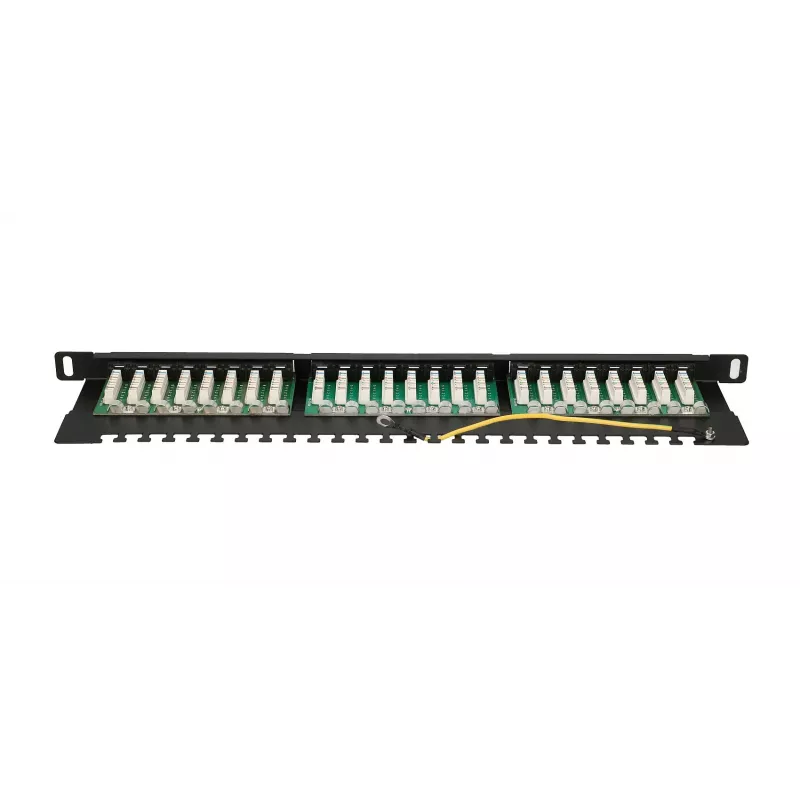Patch Panel Extralink CAT6 UTP 0.5U 24 Θύρες