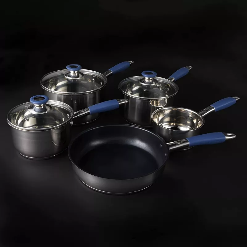 Σετ κατσαρολών Russell Hobbs RH01179EU, 5 τεμ., μπλε