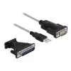 DeLOCK Αντάπτορας USB 2.0 Type-A σε Σειριακό RS-232 D-Sub 9 + D-Sub 25