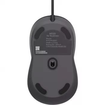 Logitech Signature Wired M520 for Business Οπτικό Ενσύρματο Ποντίκι USB-C Plug-and-Play Windows/Mac/Chrome/PC/laptops - Graphite