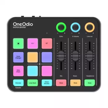 Μίκτης ήχου και κάρτα ήχου USB OneOdio Solocaster – συμπαγές επιτραπέζιο interface για streaming και ηχογράφηση