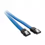 CableMod ModMesh - Καλώδιο SATA - Serial ATA 150/300/600 - SATA (Α) σε SATA (Α) - 60cm - Ανοιχτό μπλε (CM-CAB-SATA-N60KLB-R)