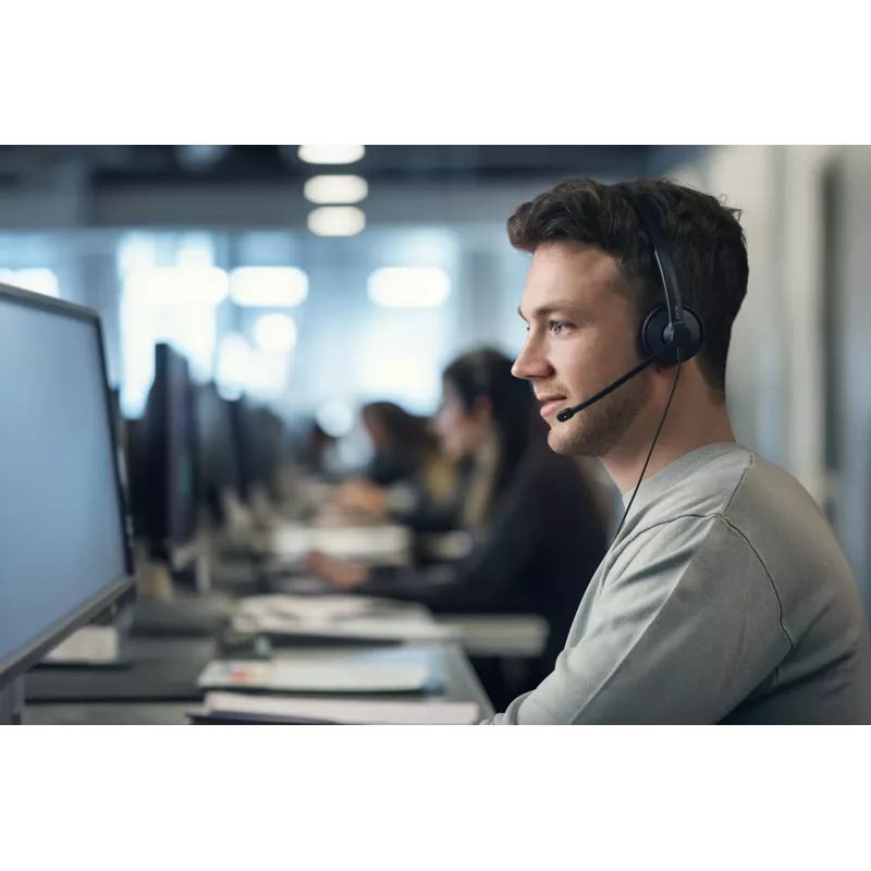 Headset EPOS IMPACT 100 UC Stereo USB-C+A Ενσύρματο Ελαφρύ Άνετο