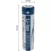 ANSMANN - Μπαταρία 18650 - Li-Ion - 2600 mAh - 9,36 Wh - Ασημί (1307-0000)