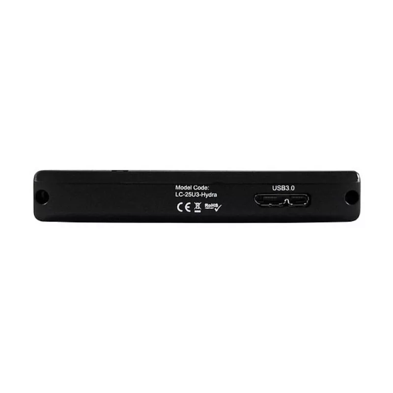 Θήκη HDD LC-Power LC-25U3-Hydra Μαύρο 2,5 Ιντσών