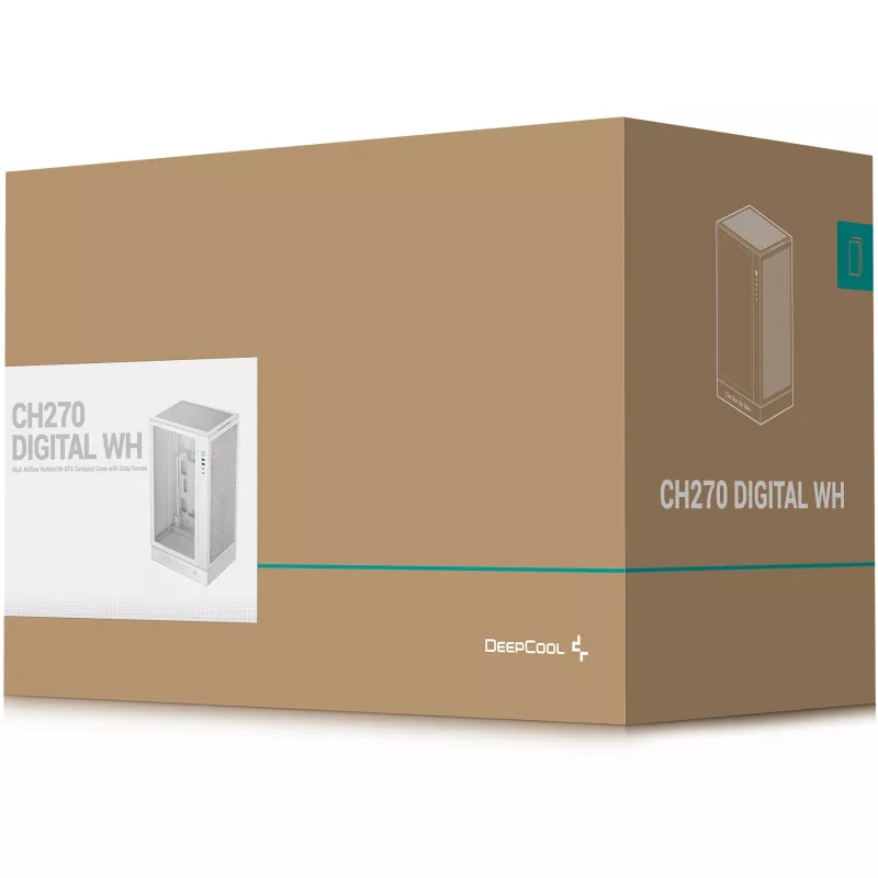Θήκη DeepCool CH270 WH (R-CH270-WHNDM0-G-1)