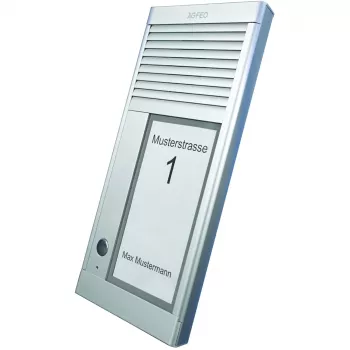 AGFEO DoorSpeak 1, Ενσύρματο, IP33, Αλουμίνιο, Αλουμίνιο, Τοίχος, 115 mm