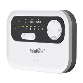 Χειριστήριο ποτίσματος RainPoint HIC801W WiFi — υπολογιστής άρδευσης 8 ζωνών, συνδεσιμότητα Wi‑Fi