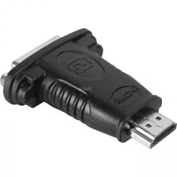 Wentronic Goobay Προσαρμογέας HDMI™ / DVI-D, Βύσμα HDMI Standard (Type A), Μαύρο – 19-pol. Βύσμα HDMI™>Υποδοχή DVI-D (24+1) (68098)