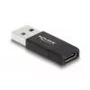 DeLOCK 60001 αντάπτορας USB A USB C μαύρο