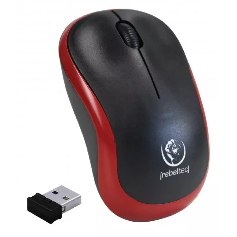 Ασύρματο οπτικό ποντίκι Rebeltec METEOR κόκκινο RBLMYS00049 USB