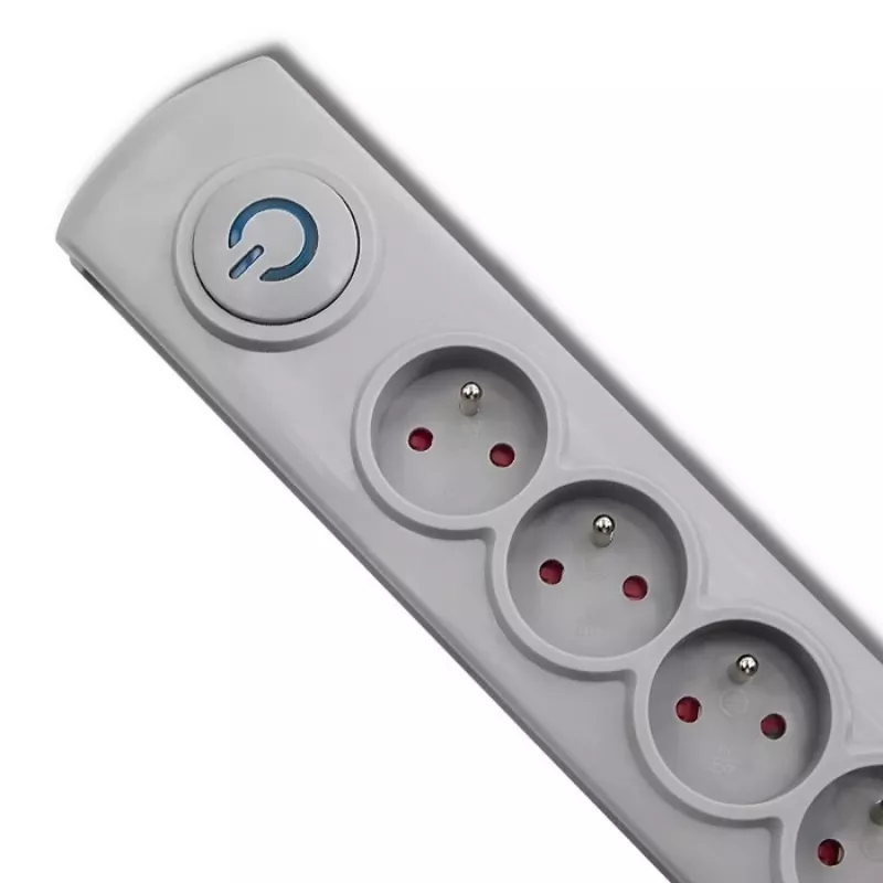 Προστασία Υπέρτασης Qoltec 50270 Γκρι 5 πρίζες AC 230V