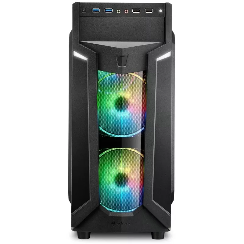 Κουτί PC Sharkoon VG6-W RGB Midi Tower Μαύρο