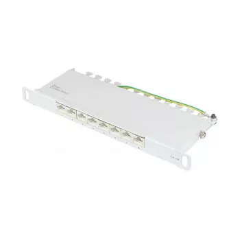 Good Connections patch panel 10Cat. 6A 8-P. 0,5HE ανοιχτό γκρι