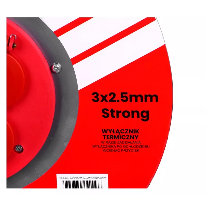 Καλώδιο επέκτασης VERTEX PB25METAL 3x2,5 mm μαύρο