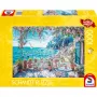 Schmidt Spiele Terrassen am Meer, παζλ 1000 τεμ., τοπιογραφική ναυτική σκηνή