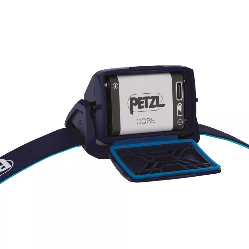 Φακός κεφαλής Petzl Actik Core μπλε LED 100 lm USB επαναφορτιζόμενος