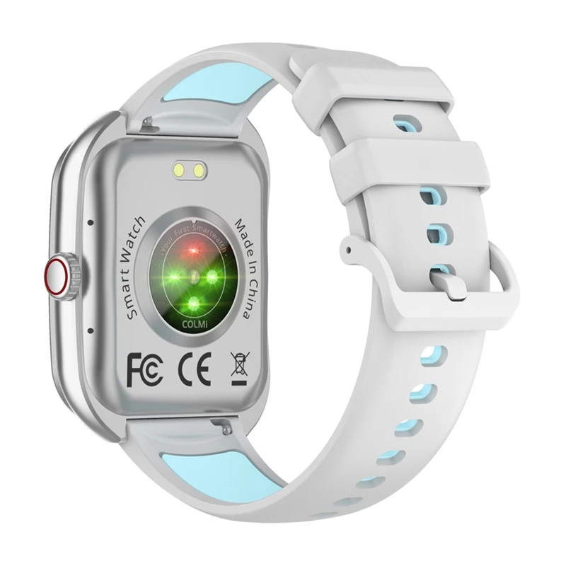 Smartwatch Colmi P86 Silver Bluetooth μετρητής καρδιακών παλμών, ασημί θήκη