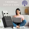 Ασύρματος Adapter USB QOLTEC 56988 Dual Band 1300Mbps USB 3.0
