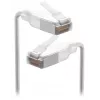 Καλώδιο δικτύου patch UBIQUITI UACC-CABLE-PATCH-EL-C6A-1M-W — Cat6a, 1 m, RJ-45, διαφανές λευκό