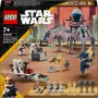 LEGO Star Wars Clone Trooper & Battle Droid Battle Pack Παιχνίδι κατασκευής για παιδιά με όχημα Speeder Bike, 4 μίνι φιγούρες και 5 φιγούρες, δώρο για αγόρια