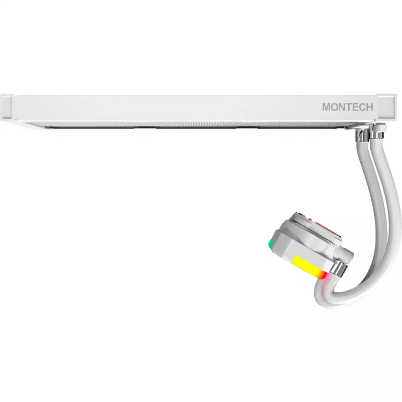 360mm Radiator Montech HyperFlow ARGB 360 White — ψυγείο υγρής ψύξης 360mm για PC