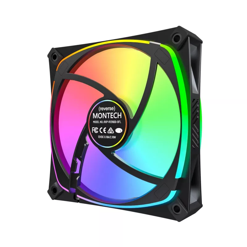 MONTECH RX120 PRO μαύρο 120mm ARGB συσκευασία 3 τεμ.