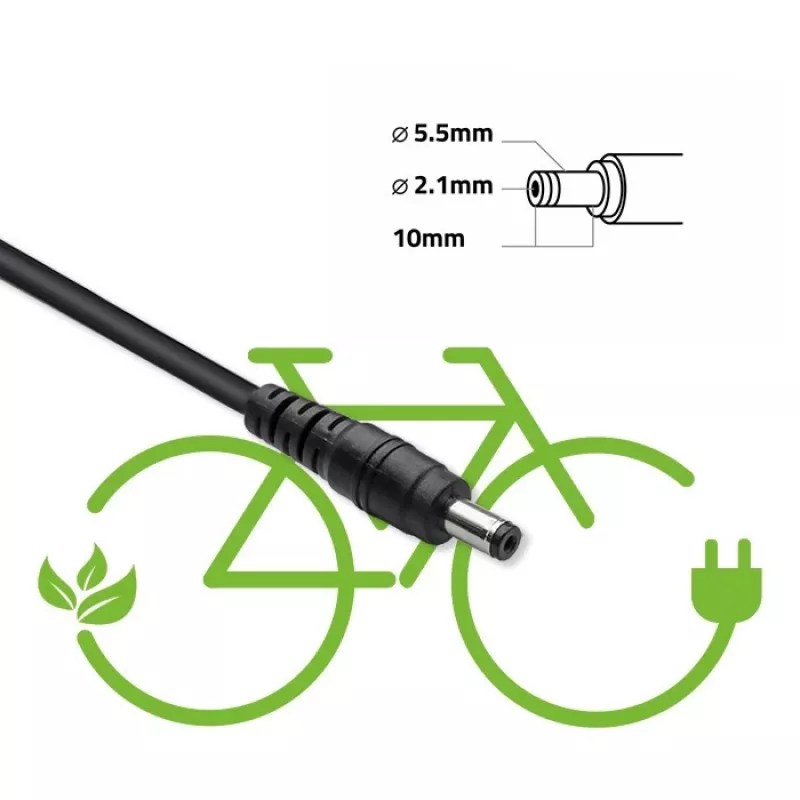 Φορτιστής E-Bike QOLTEC 50332 — έξοδος 36V/42V, 2A, βύσμα 5,5×2,1 mm