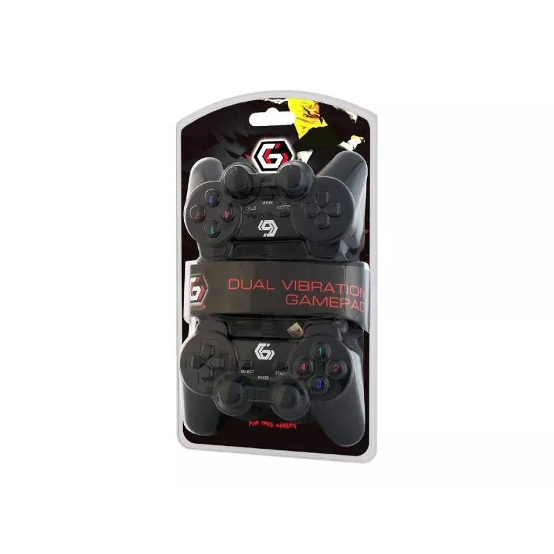 GEMBIRD JPD-UDV2-01 - Game Pad - 10 πλήκτρα - ενσύρματο (συσκευασία 2 τεμ.) - για PC (JPD-UDV2-01)