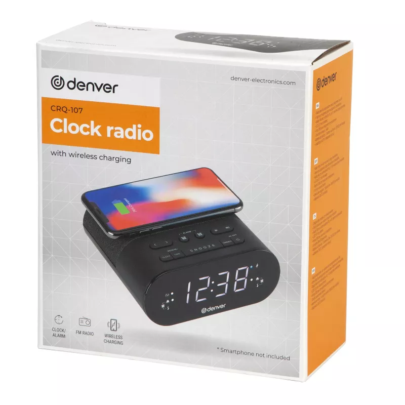 Denver CRQ-107 ψηφιακό ξυπνητήρι μαύρο