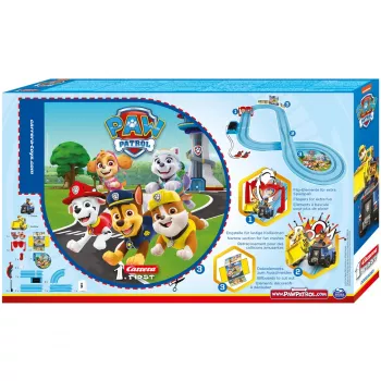 Αγωνιστικό Αυτοκίνητο και Πίστα CARRERA 20063035 – PAW Patrol 'On the Double', πολύχρωμο, για παιδιά από 3 ετών