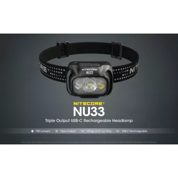 Nitecore NU33 φακός κεφαλής LED σειράς NU, 700 lumen, μαύρος