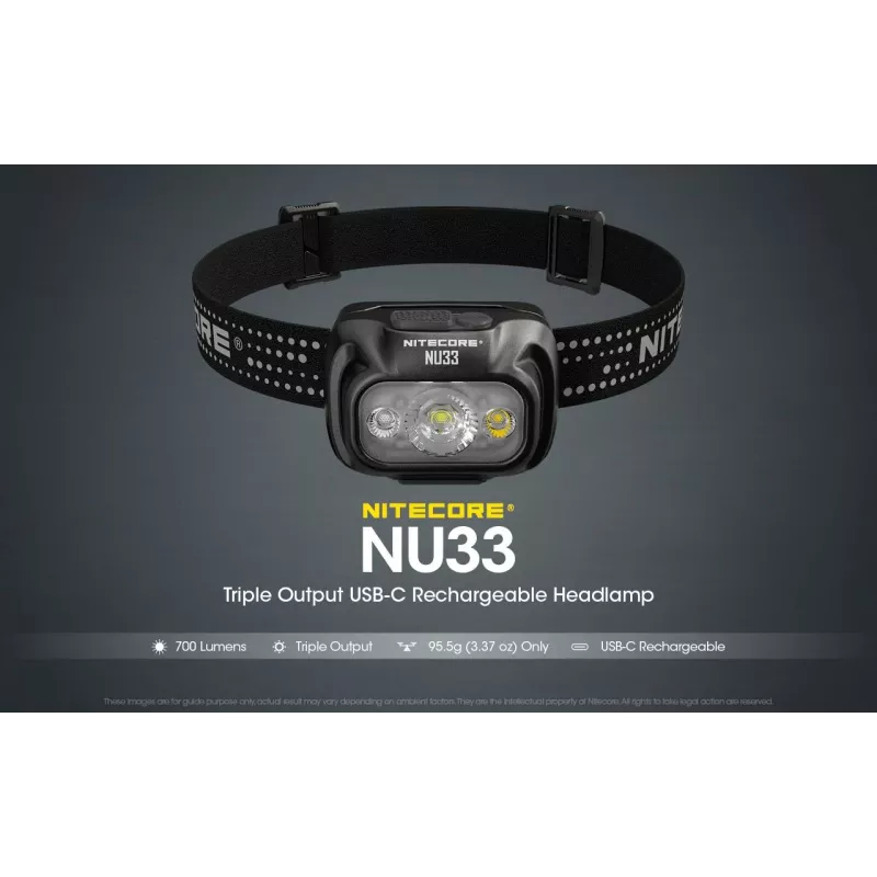 Nitecore NU33 φακός κεφαλής LED σειράς NU, 700 lumen, μαύρος