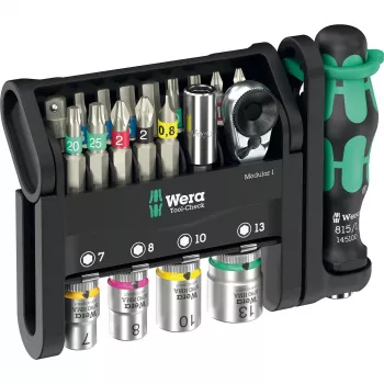 Σετ εργαλείων Wera Tool-Check Modular Set 1 – 50 τεμ. αρθρωτό σετ συνεργείου, ταξινομημένα bits και καρυδάκια
