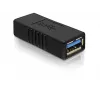 DELOCK προσαρμογέας USB 3.0-A USB-A σε USB-A μαύρο, μεταφορά δεδομένων USB 3.0