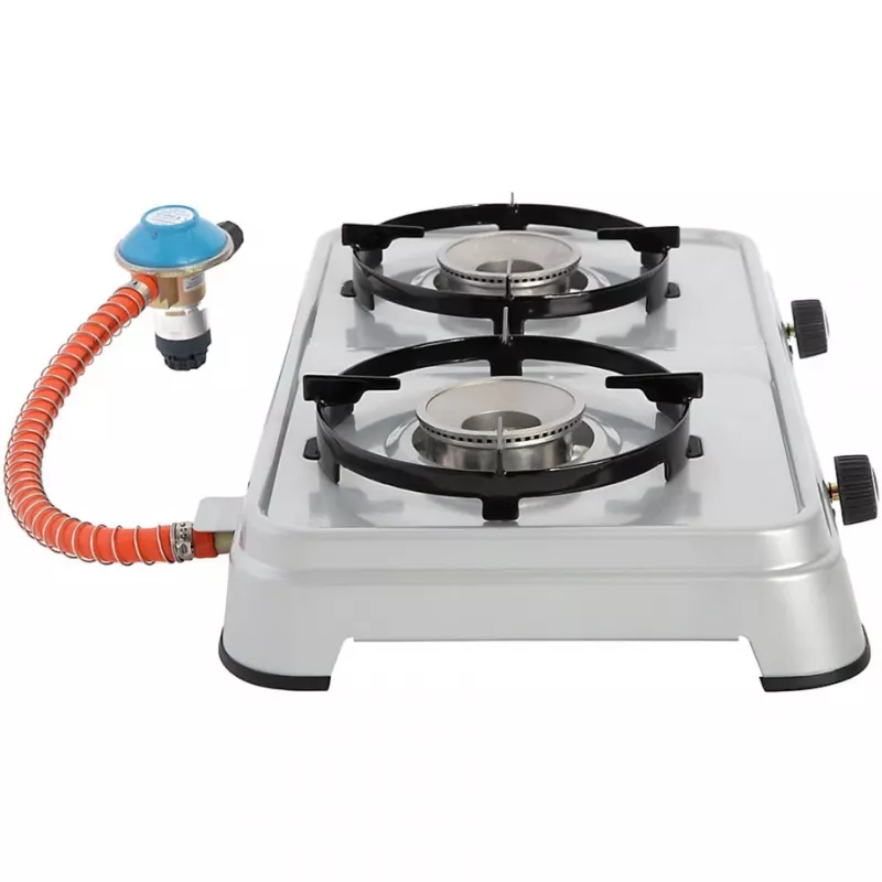 Γκαζιέρα Camping Cook CV (Γκρι, Δίκαυστη)