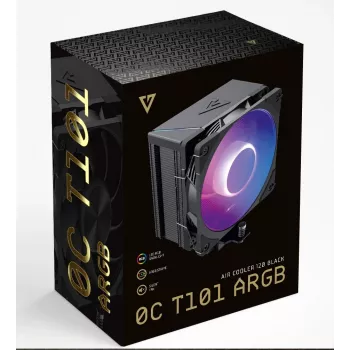 MODECOM Volcano 0C T101 ARGB Ψύκτρα επεξεργαστή αέρα 12 cm Μαύρη