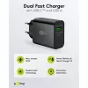 Goobay USB-C PD GaN Dual-γρήγορος φορτιστής 30 W μαύρο (75335)