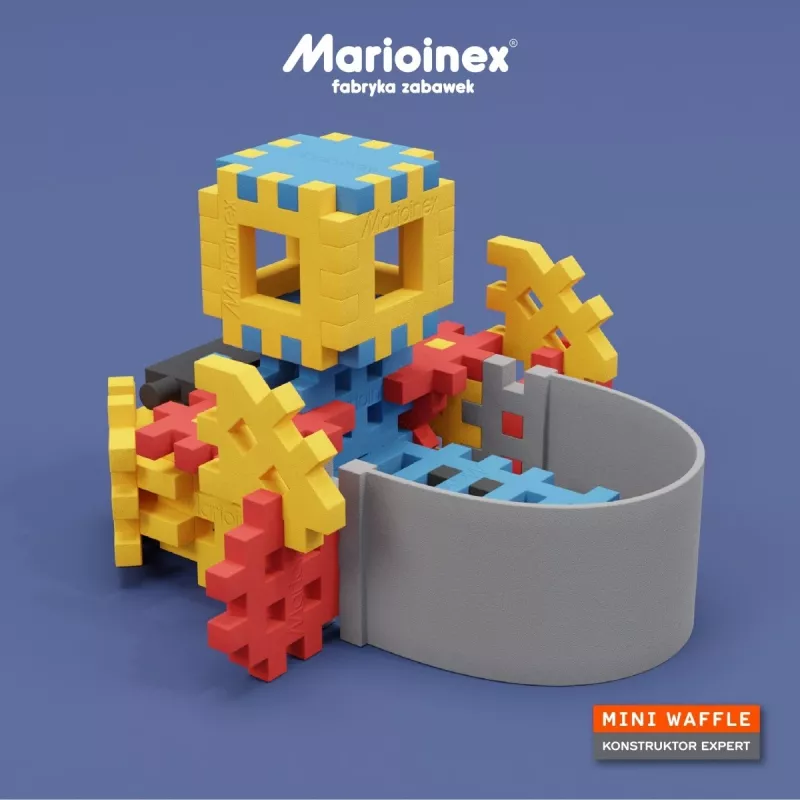 Σετ κατασκευής Marioinex Mini Waffle Constructor – 141 τεμ., πολύχρωμο, για παιδιά από 5 ετών