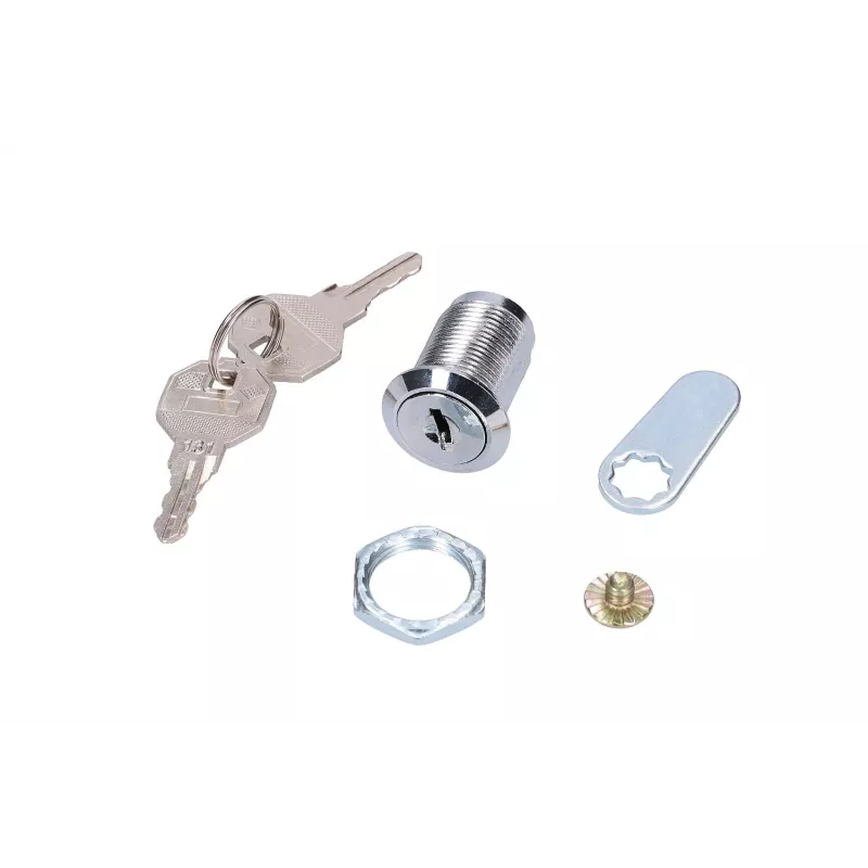 Κλειδαριά πόρτας Extralink ROUND LOCK FOR CABINETS, στρογγυλή κλειδαριά ντουλαπιού, ασημί