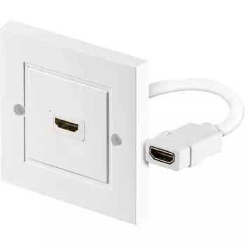 Wentronic Goobay HDMI™ Επιτοίχιο κουτί - 1 x υποδοχή θηλυκή HDMI™ A > 1 x υποδοχή θηλυκή HDMI™ A (51722)