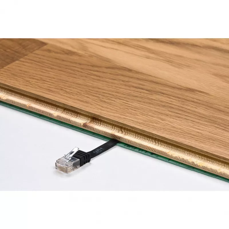 Wentronic Goobay CAT 5e επίπεδο καλώδιο patch, U/UTP, λευκό, 1,5 m - CCA μείγμα χαλκού (95191)