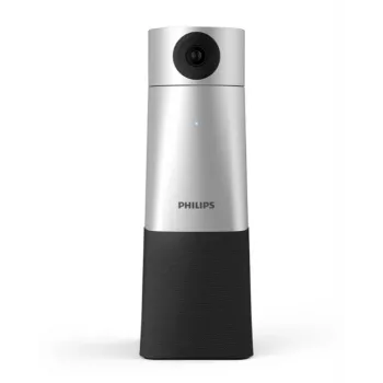 Philips PSE0550 SmartMeeting φορητή κάμερα βιντεοδιάσκεψης 4K με ενσωματωμένο μικρόφωνο, 30 fps, USB, μαύρη/ασημί