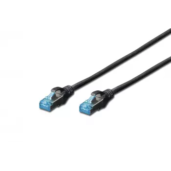 Καλώδιο δικτύου Digitus CAT 5e SF/UTP RJ-45 RJ-45 0,5 m μαύρο
